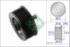 INA 532 0673 10 Deflection/Guide Pulley, v-ribbed belt